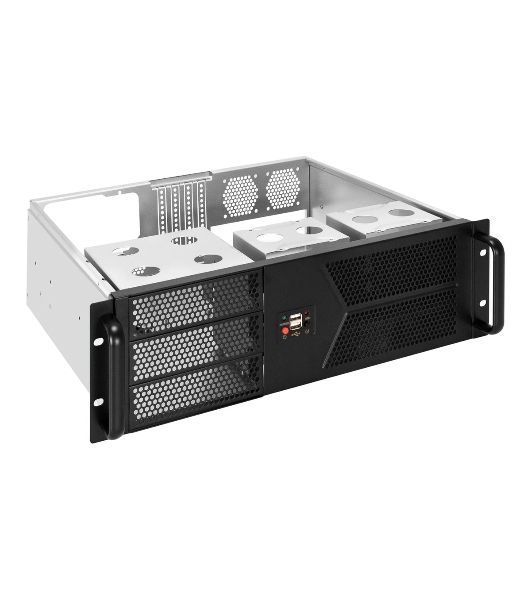 Серверный корпус ExeGate Pro 3U400-07 (RM 19', высота 3U, глубина 400, БП 1200RADS, 2*USB)