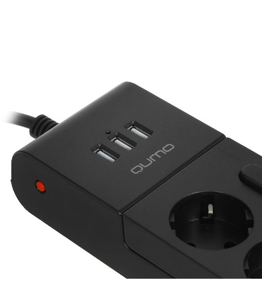 Сетевой фильтр QUMO Power Bar PRO 6SP4U (P-0006), черный