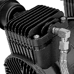 Компрессор безмасляный малошумный Denzel DLP-1500/50, 1,5 кВт, 50 л, 2850 об/мин, 250 л/мин, фото14