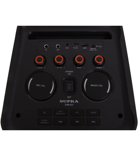Минисистема SUPRA SMB-820 черный 550Вт FM USB BT SD