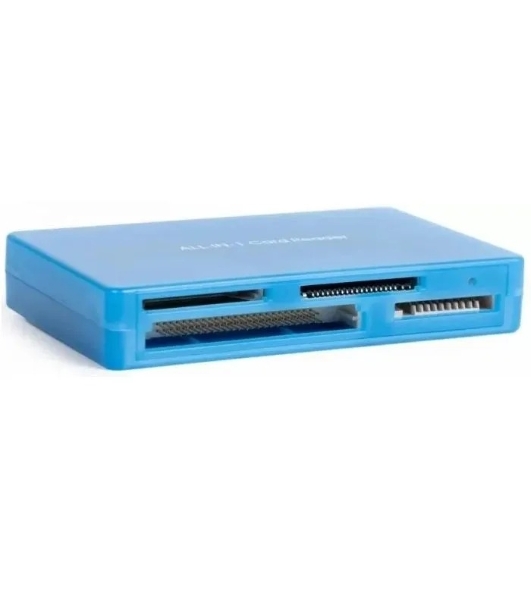 Карт-ридер AeroCool AMGCRM8300/синий/microSD/miniSD/SD/MMC/RS-MMC/MMCplus/MMC/MS Pro/MS/USB 2.0/пластик