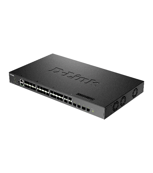 Коммутатор D-Link DXS-3410-32SY/A1A, 28×10 Гбит/с SFP+ + 4×25 Гбит/с SFP28, управляемый