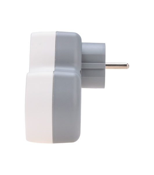 Двойник Rexant электрический (разветвитель) 16А с/з + USB-A + USB-C с защитными шторками, белый