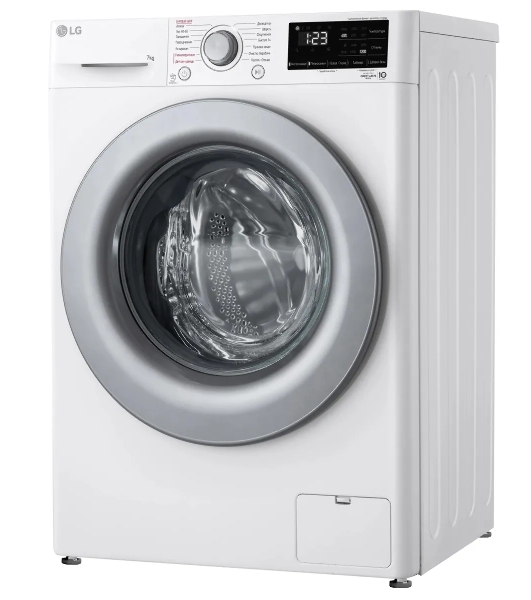 Стиральная машина LG F2V3HS4W белый, загрузка фронтальная 7 кг, 1200 об/мин., класс: A