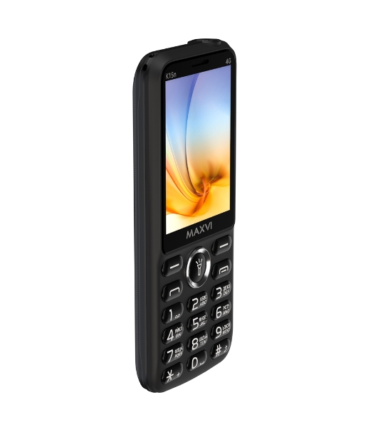 Мобильный телефон Maxvi K15n 4G черный
