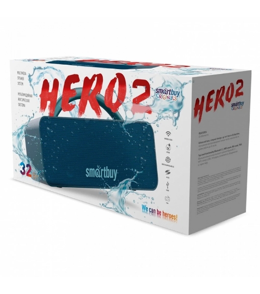 Колонка беспроводная Smartbuy HERO 2, синий