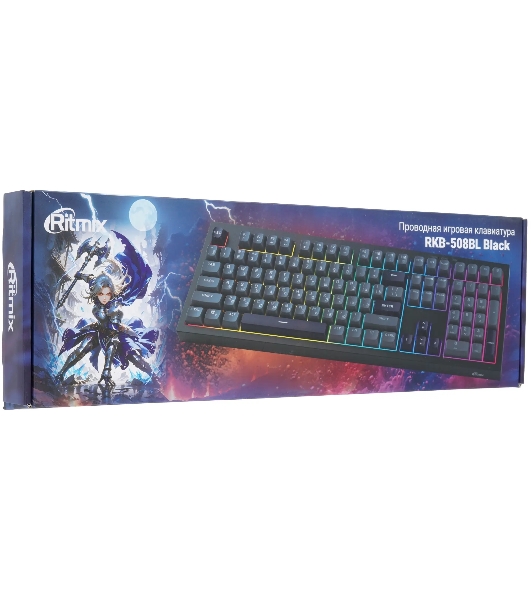 Клавиатура проводная Ritmix RKB-508BL Black