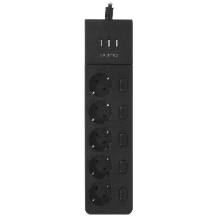 Сетевой фильтр QUMO Power Bar PRO 6SP4U (P-0006), черный