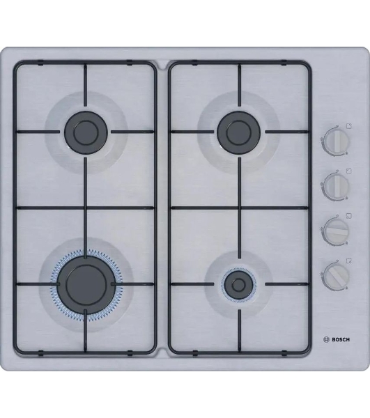 Газовая варочная поверхность Bosch PBP6C5K80O нержавеющая сталь