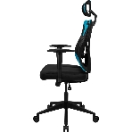 Кресло Aerocool GUARDIAN Ice Blue голубой, сетка, 150 кг, подголовник, регулируемые подлокотники, механизм качания, поясничная подушка, фото6