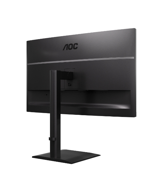 Монитор 27' AOC U27E4CV IPS 3840x2160, 60 Гц, 4 мс, 16:9, 400 кд/м², 2xHDMI 2.0, DP 1.4, DP Out, USB-C (90 Вт), USB Hub (4x USB 3.2), RJ45, 3.5 Jack, динамики (2x2 Вт), HDR Ready, Adaptive-Sync, VESA 100x100, черный