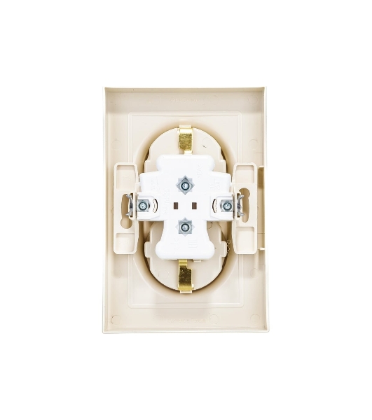 Розетка 2-м AtlasDesign с заземл. 16А в сборе беж. SchE ATN000224