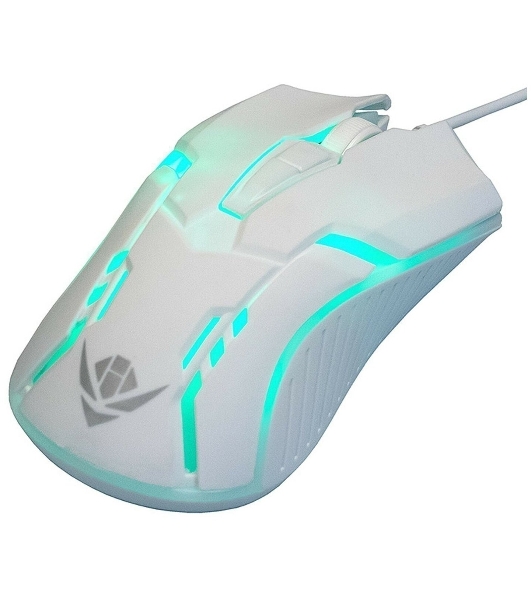 Комплект клавиатура+мышь Nakatomi KMG-2305U проводной, USB, 1600 DPI, белый