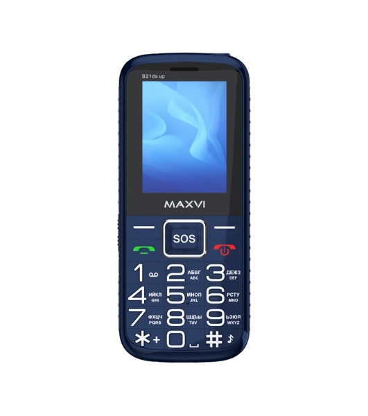 Мобильный телефон Maxvi B21ds up синий
