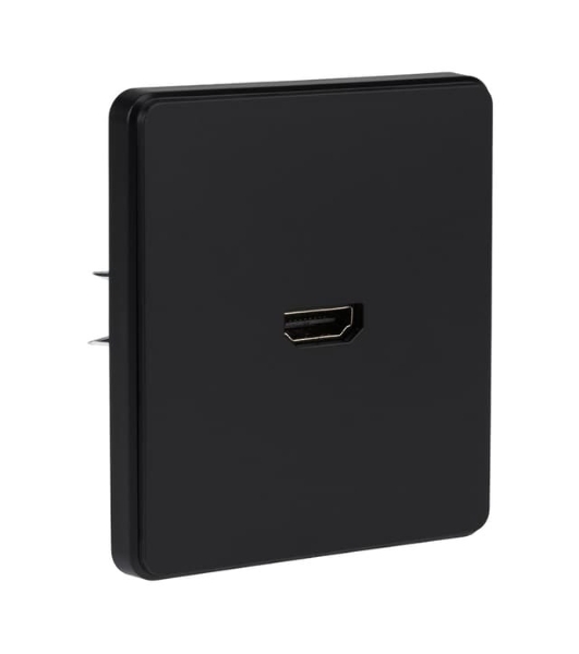 Розетка Kranz ROUND HDMI с/у оникс