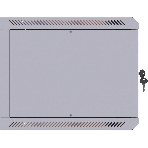 Шкаф коммутационный Suprlan (05-1060) настенный 6U 600x350 мм пер. дв. стекл направл. под закл. гайки 70 кг RAL 7035 285 мм 13.3 кг 360 мм, фото3