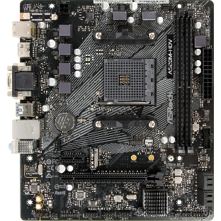 Материнская плата ASRock A520M-HDV, AMD A520, 2x1x M.2 , 1x PCI-E x16, 1x PCI-E x1, 1x D-Sub есть, 1x HDMI есть, 1x DVI есть, 1x DP нет, 1x 1Gb LAN Wi-Fi нет, BT нет, 2x USB 2.0, 2x USB 3.2 Gen1, 7.1, microATX