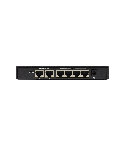 Коммутатор неуправляемый PoE ORIGO OS1206P/60W/A1A 4x100Base-TX PoE+, 2x100Base-TX, PoE-бюджет 60 Вт, корпус металл