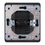 Розетка Kranz ROUND HDMI с/у оникс, фото4