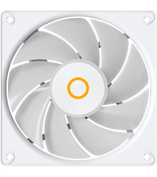 Вентилятор для корпуса Ocypus Gaммa F12 Elite WH ARGB, 120x120x25мм, 4-PIN PWM, 600-1800 RPM, 26 DBA MAX, HYDRO BEARING