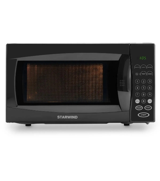Микроволновая печь Starwind SMW5020 черный, 20 л, 700 Вт, переключатели - сенсор