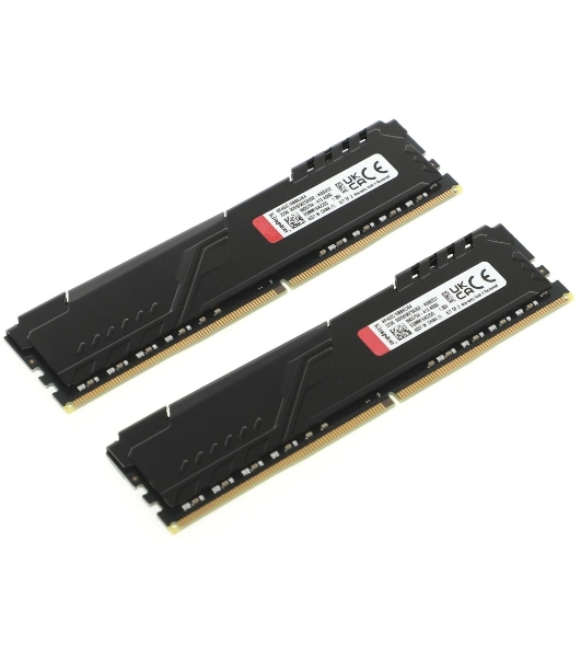 Оперативная память Kingston Fury Beast, DDR4, 64GB (2x32GB), 3200MHz, CL16, DIMM, черный