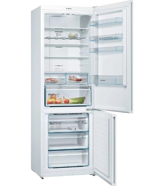 Холодильник Bosch KGN49XWEA белый двухкамерный 330/108л морозилка снизу, No Frost