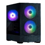 Компьютерный корпус ZALMAN P30 AIR, MATX, BLACK, WINDOW, 2xCombo (3.5'' or 2.5''), 3x2.5', 1xUSB TYPE-C, 1xUSB3.0, FRONT 2x140мм ARGb, REAR 1x140мм ARGb, фото 1