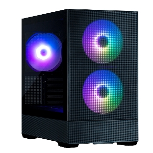 Компьютерный корпус ZALMAN P30 AIR, MATX, BLACK, WINDOW, 2xCombo (3.5'' or 2.5''), 3x2.5', 1xUSB TYPE-C, 1xUSB3.0, FRONT 2x140мм ARGb, REAR 1x140мм ARGb