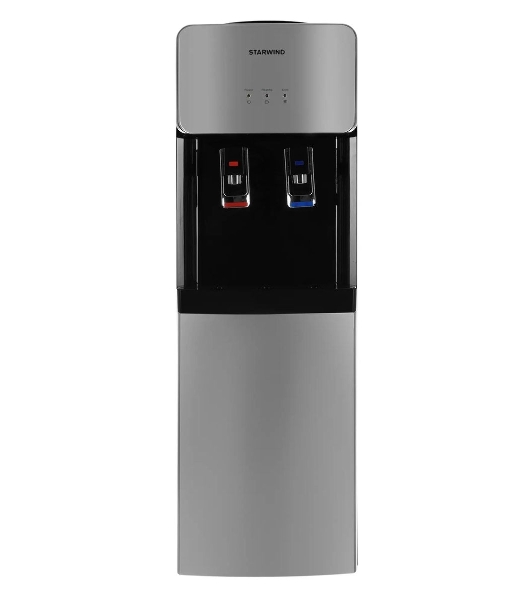 Кулер для воды Starwind SW-1011EB, верхняя загрузка, нагрев 95 °С, охлаждение 10 °С, черный/серебристый