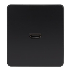 Розетка Kranz ROUND HDMI с/у оникс, фото 1