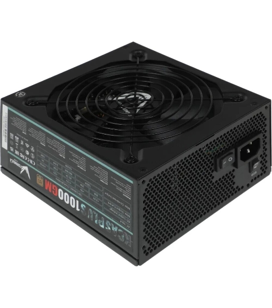 Блок питания Aerocool/Formula 1000W Retail KCAS PLUS 1000GM, 80 PLUS Gold, ATX v2.4, модульный, fan 14cm, 6x PCI-E [6+2-Pin], 10x SATA, 6x MOLEX