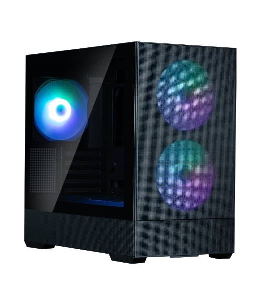 Компьютерный корпус ZALMAN P30 AIR, MATX, BLACK, WINDOW, 2xCombo (3.5'' or 2.5''), 3x2.5', 1xUSB TYPE-C, 1xUSB3.0, FRONT 2x140мм ARGb, REAR 1x140мм ARGb