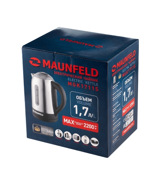Чайник Maunfeld MGK1711S нержавейка