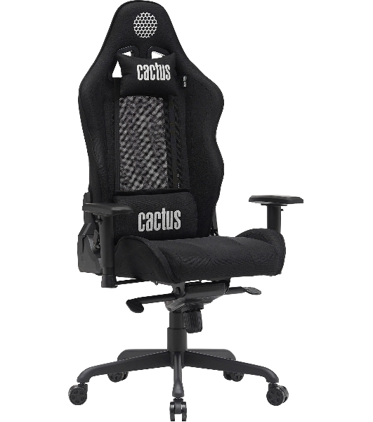 Кресло Cactus CS-CHR-MC04-BBK черный, экокожа