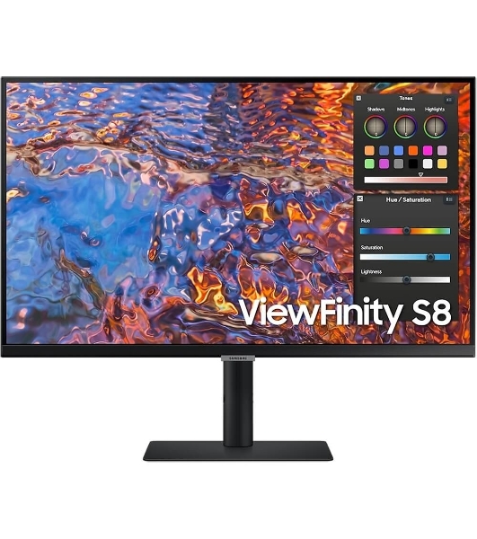 Монитор 27' Samsung S27B800PXI IPS 3840x2160, 60 Гц, 5 мс, 350 кд/м², 16:9, 1xHDMI, 1xDP, 4xUSB-A 3.0, 1xUSB-C, черный