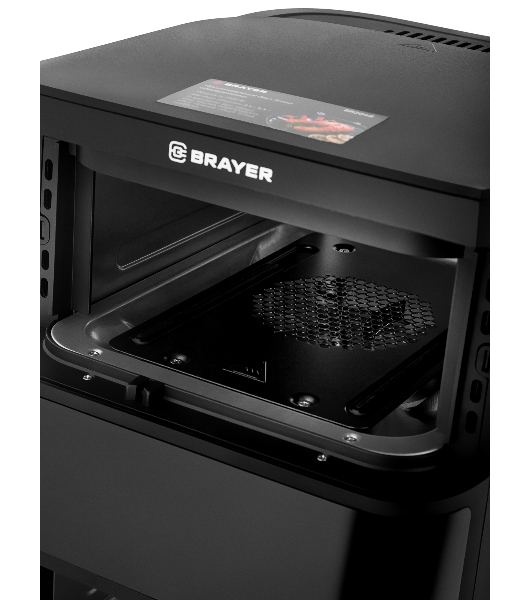 Аэрогриль Brayer 2048BR черный, 2500 Вт, 10 л, сенсор, 10 программ