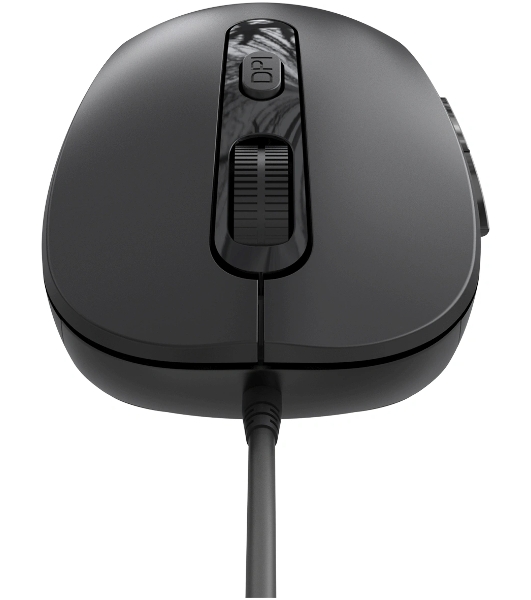 Мышь проводная Oklick 211M черный, 2400 dpi, USB, кнопки - 6