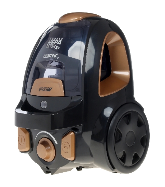 Пылесос Centek CT-2534 черный/бронзовый, 450/2400 Вт, уборка сухая, пылесборник контейнер 2 л