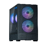 Компьютерный корпус ZALMAN P30 AIR, MATX, BLACK, WINDOW, 2xCombo (3.5'' or 2.5''), 3x2.5', 1xUSB TYPE-C, 1xUSB3.0, FRONT 2x140мм ARGb, REAR 1x140мм ARGb, фото3