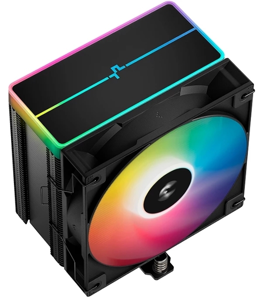 Кулер для процессора DEEPCOOL AG500 BK ARGb V2 черный 120мм алюминий+медь 1900rpm 29.4db 40pin 240W 160мм