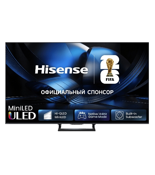 Телевизор Hisense 65' 65U7S угольно-серый Mini LED 4K UHD 144Hz Smart TV