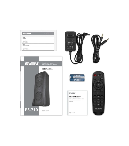 Портативная акустика SVEN АС PS-710 черный 100 Вт Bluetooth