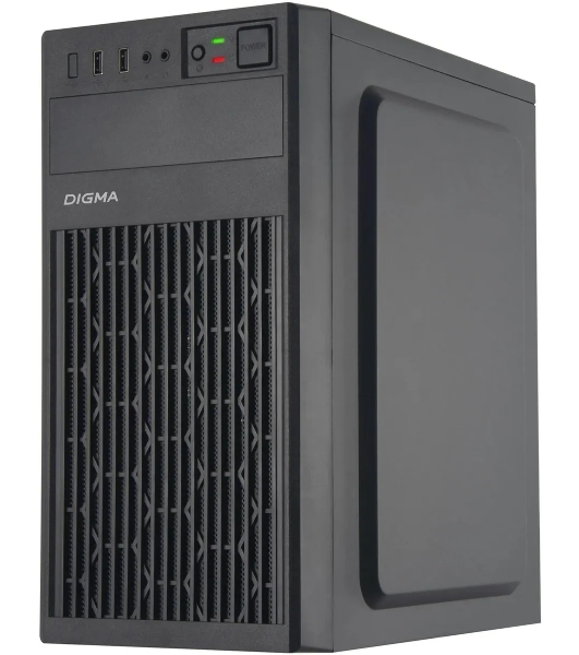 Компьютерный корпус Digma DCC-MN302 черный без БП mATX 1x80мм 2x120мм 1xUSB2.0 1xUSB3.0 audio
