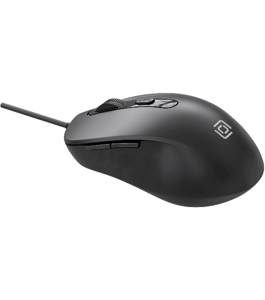 Мышь проводная Oklick 211M черный, 2400 dpi, USB, кнопки - 6