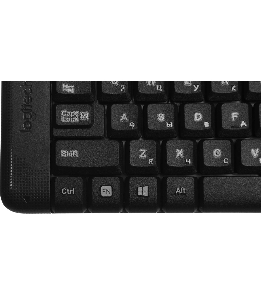 Комплект клавиатура+мышь Logitech MK220 беспроводной, USB, 1000 DPI, чёрный