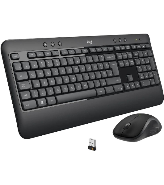 Комплект клавиатура+мышь Logitech MK540 беспроводной, USB, 1000 DPI, чёрный