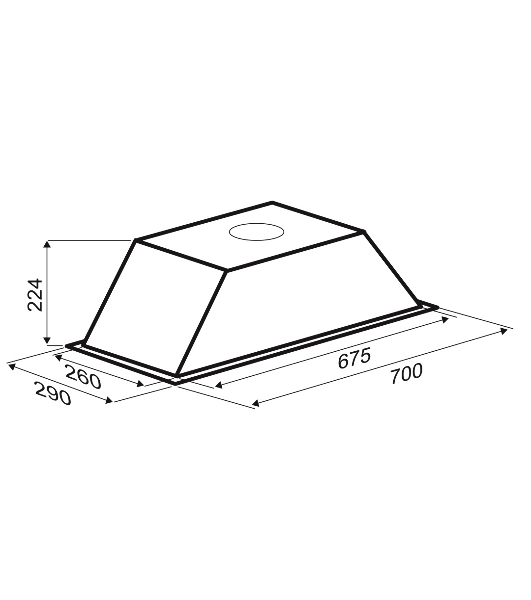 Вытяжка встраиваемая Zigmund & Shtain K 012.7 W белый, 70 см, 1010 куб. м/ч, 74 дБ
