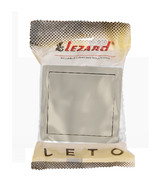 Выключатель 1-кл. ОП LETO крем LEZARD 752-0300-100