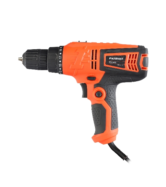 Дрель-шуруповерт Patriot FS 303, 330 Вт, 25 Нм, щеточный